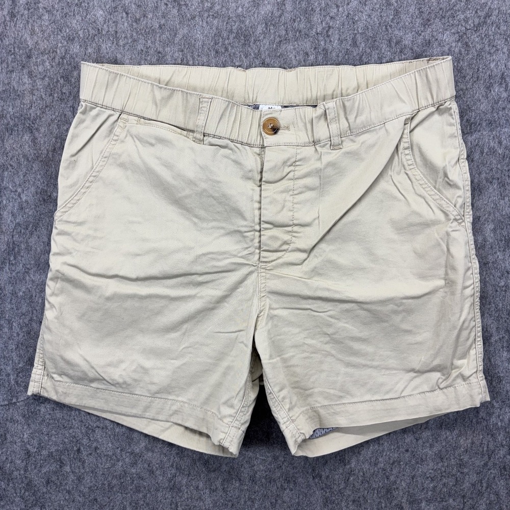 Woof Shorts Men's Medium Tan Khaki Commando Mesh Lined 5" Inseam Freeball Chino